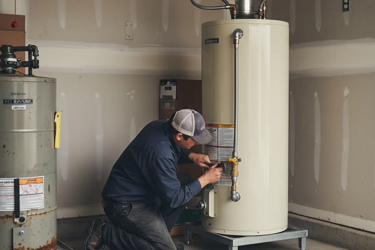 Water heater and shutoff valve replacement in Santa Cruz